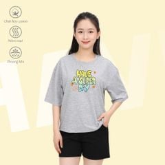 Set đồ bộ nữ kiểu quần đùi nữ kiểu quần đùi tay ngắn chất cotton siêu mát 195p 2048