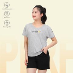 Set đồ bộ nữ kiểu quần đùi tay ngắn chất cotton siêu mát 195p 5217