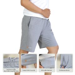 Quần Đùi Nam chất vảy cá cotton cvc mát 408p 8085