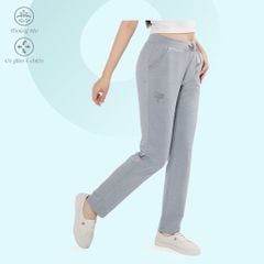 Quần thể thao nữ ống dài thun chất vảy cá cotton cvc mát 408p 8007