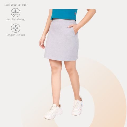 Chân váy chất vảy cá cotton 402p 8075