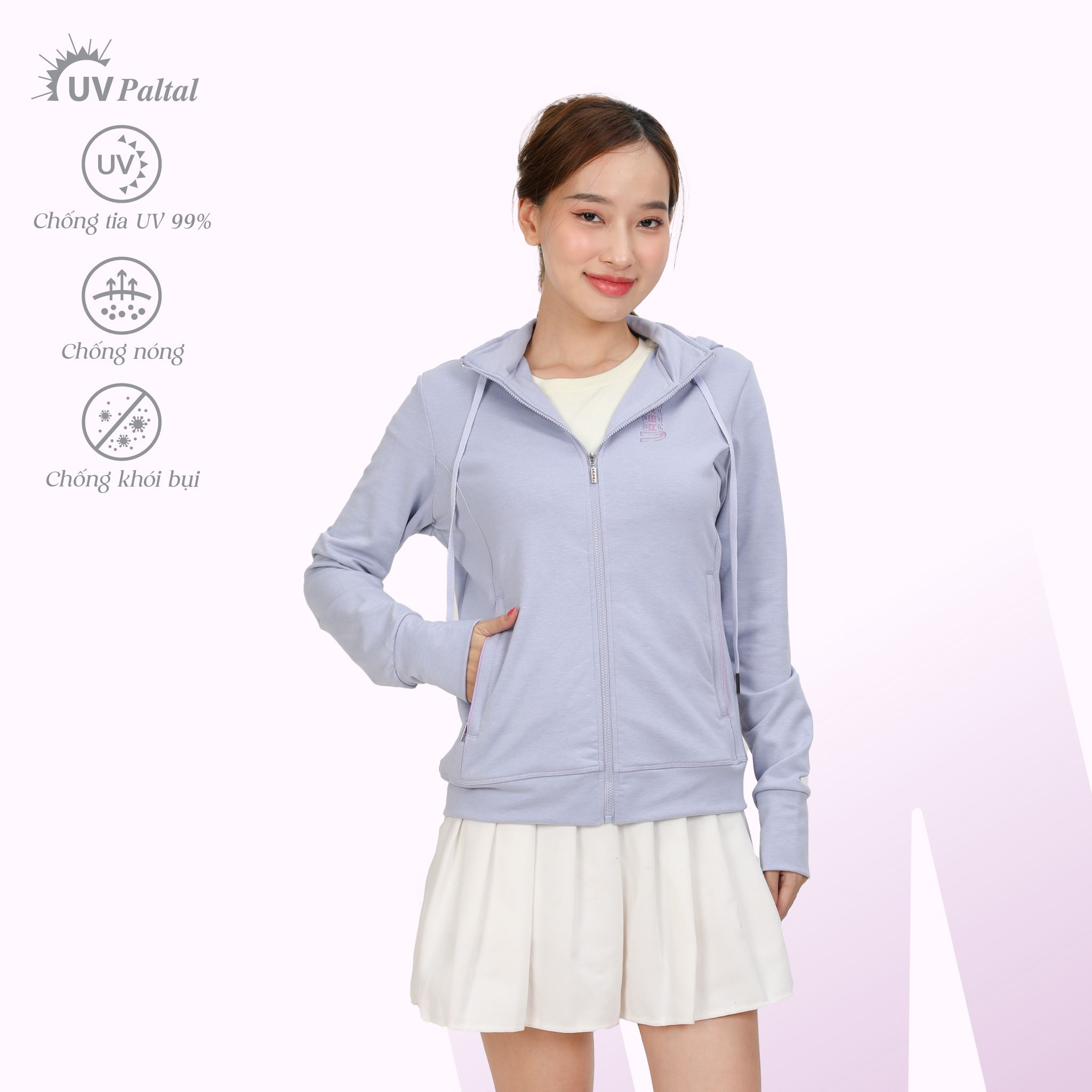 Áo khoác nữ chống nắng, chống UV chất vảy cá tc 431p 1112