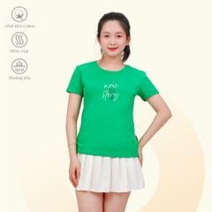 Áo Thun Tay Ngắn Cổ Tròn Form cơ bản Cotton 020p 0349