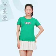 Áo thun nữ tay ngắn chất cotton siêu mát Form Suông 020p 0350