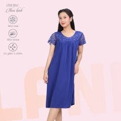 Áo ngủ, Váy ngủ tay ngắn chất thun lạnh siêu bền 012p 8002