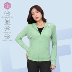 Áo khoác nữ chống nắng, chống UV chất melan lưới 341p 1307
