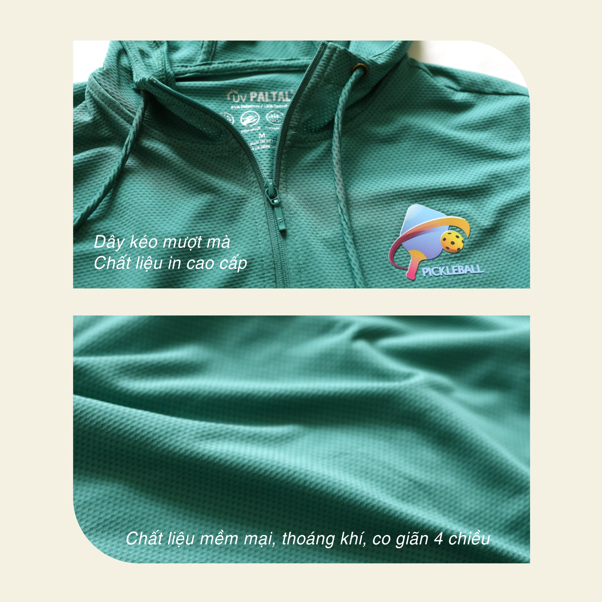 Áo khoác nữ chống nắng, chống UV chất poly thái 311p 1342