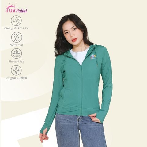 Áo khoác nữ chống nắng, chống UV chất poly thái 311p 1342