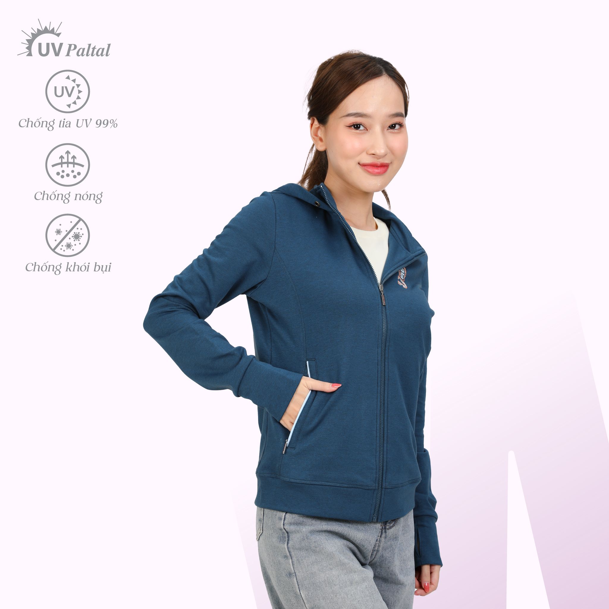 Áo khoác nữ chống nắng, chống UV chất vảy cá tc 431p 1112