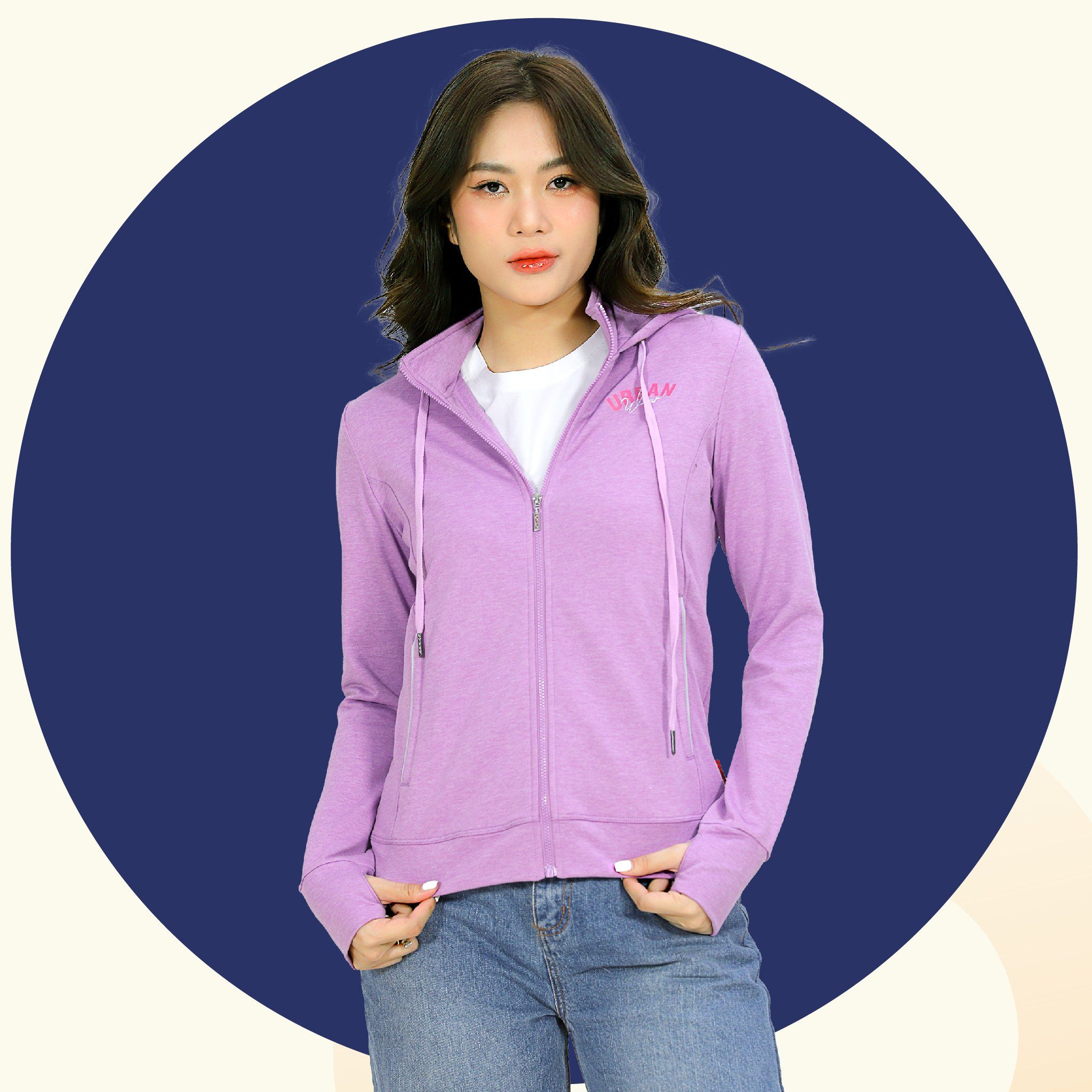 Áo khoác nữ chống nắng, chống UV chất vảy cá cotton siêu mát 431p 1327