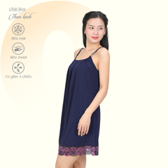 Áo ngủ, Váy ngủ dây chất liệu thun lạnh siêu bền 012p 8030