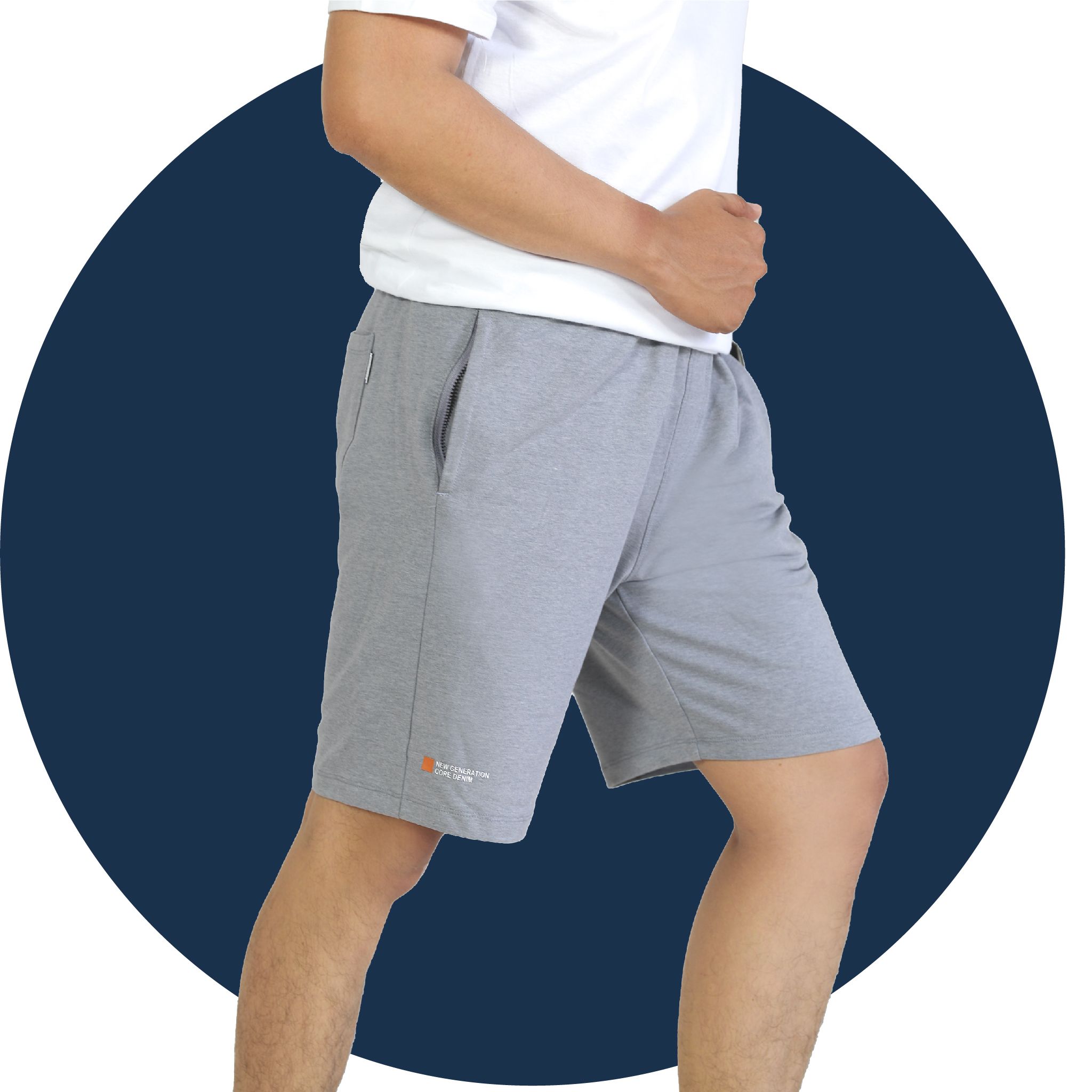 Quần Đùi Nam chất vảy cá cotton cvc mát 408p 8085