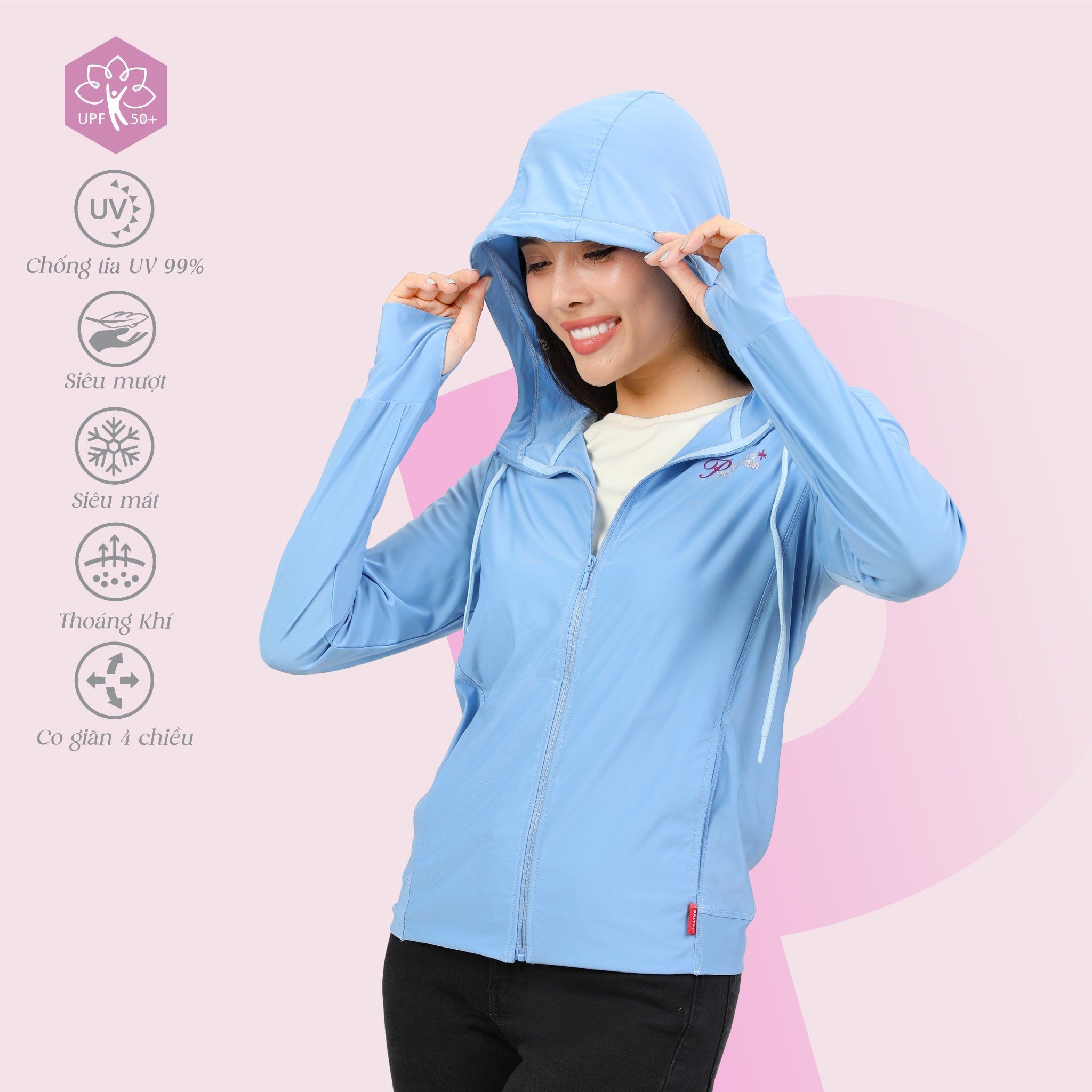 BST Áo khoác nữ chống nắng, chống UV chất nhung lạnh siêu bền 151p 1302 / 1259 / 1056 / 1325