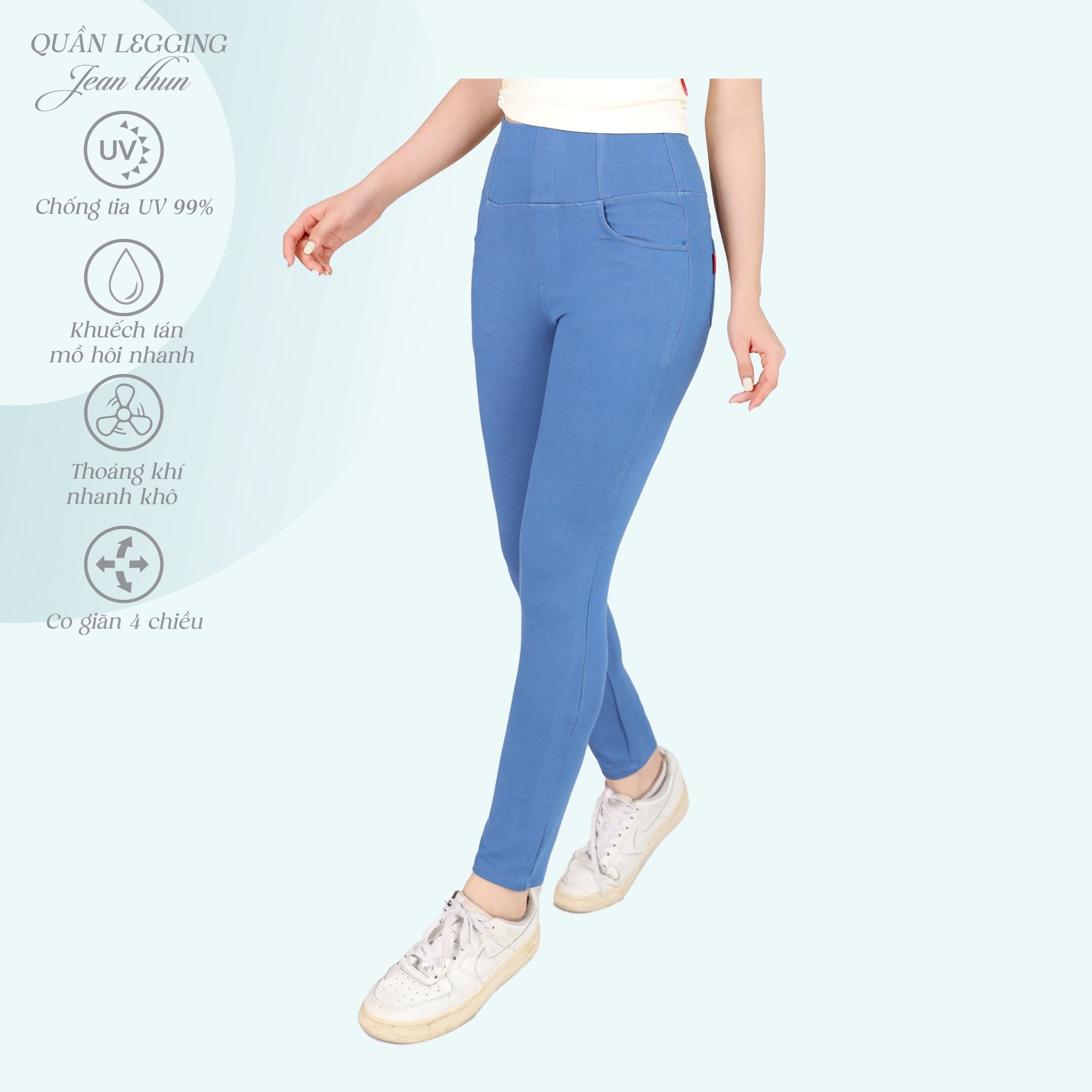 Quần dài chất liệu jean thun cao cấp QD 508p 8076