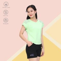 Set đồ bộ nữ kiểu quần đùi tay liền chất cotton siêu mát 025p 5204