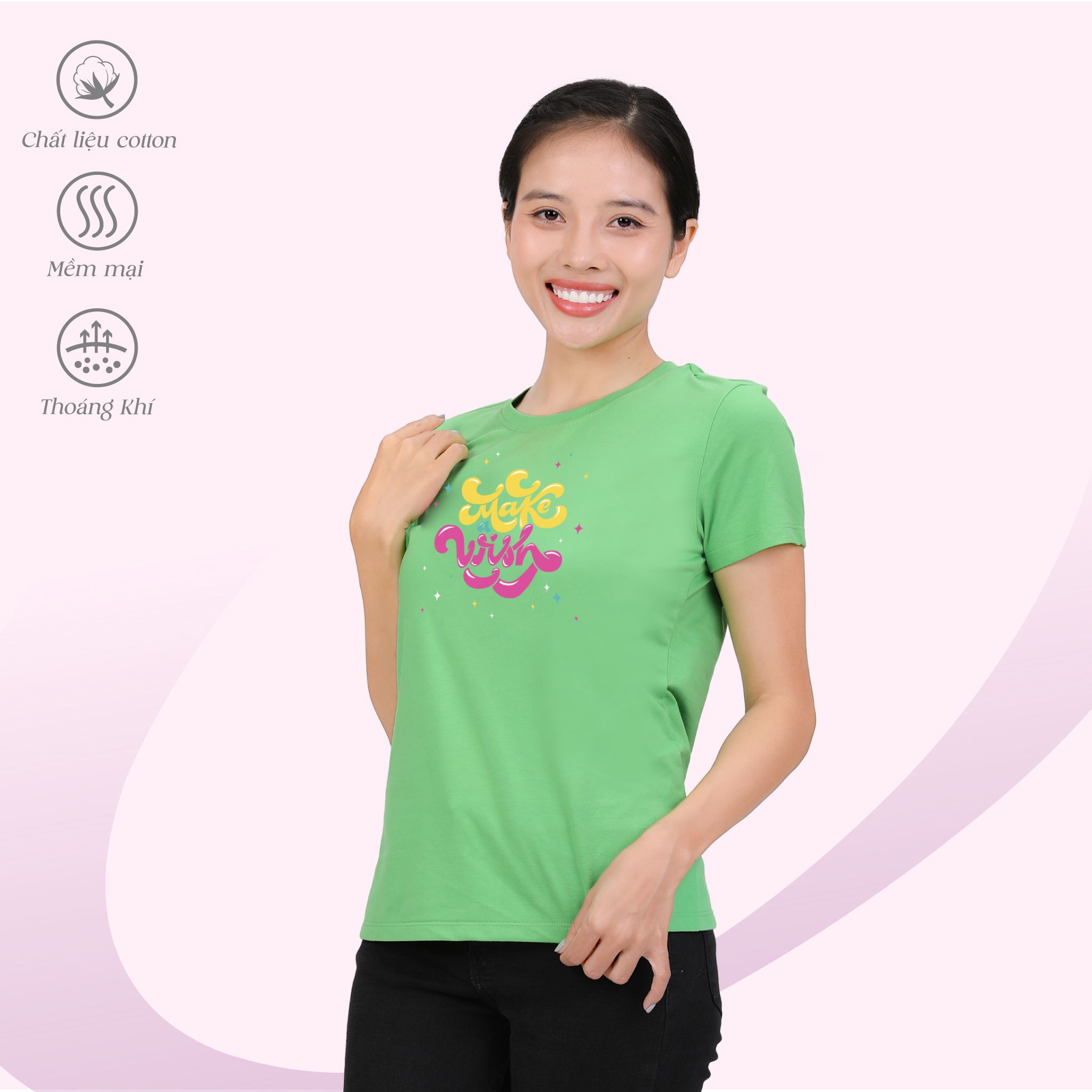 Áo thun nữ tay ngắn Form Suông chất cotton siêu mát 020p 0312