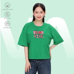 Áo thun nữ phom vuông chất cotton siêu mát 190p 0296