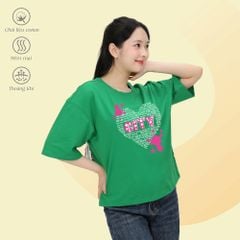 Áo thun nữ tay ngắn chất cotton siêu mát Form Vuông 190p 0330