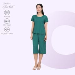 Set đồ bộ nữ kiểu quần lửng tay ngắn chất thun lạnh siêu bền 014p 7042