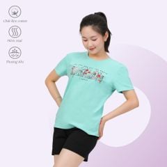 Set đồ bộ nữ kiểu quần đùi tay ngắn chất cotton siêu mát 195p 5215