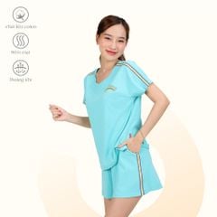Set đồ bộ nữ kiểu quần đùi tay ngắn chất cotton siêu mát 195p 5212