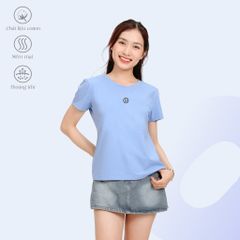 Áo thun nữ form suông cổ tròn tay ngắn chất cotton siêu mát 190p 0355