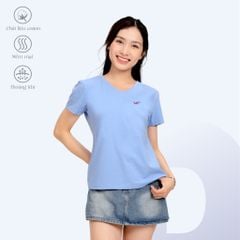 Áo thun nữ form suông cổ tim tay ngắn chất cotton siêu mát 190p 0357