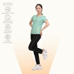 Set đồ bộ nữ kiểu quần dài tay ngắn chất pique 523p 3382
