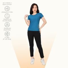 Set đồ bộ nữ kiểu quần dài tay ngắn chất pique 523p 3382