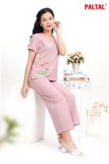 Set đồ bộ nữ kiểu quần dài tay ngắn Linen 383p 3357