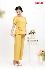 Set đồ bộ nữ kiểu quần dài tay ngắn Linen 383p 3355