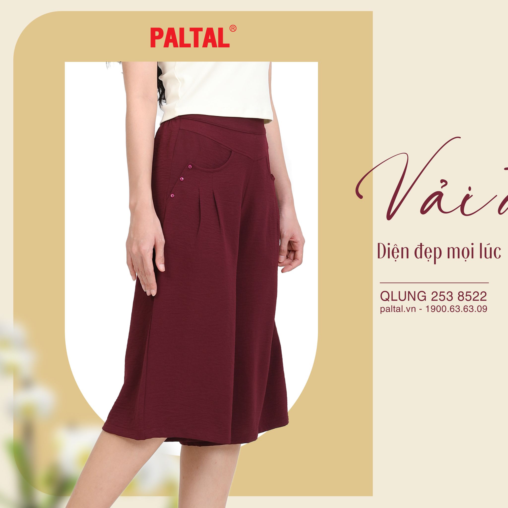 Quần thể thao nữ ống lửng chất đũi 338p 8522
