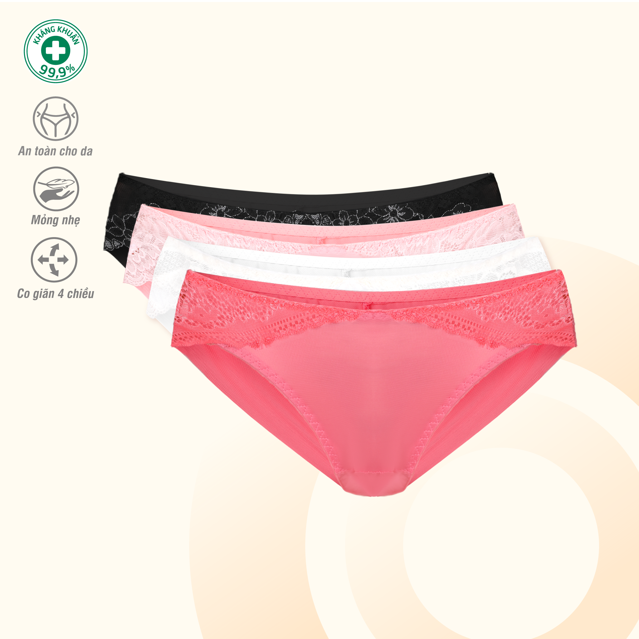 Combo 02-06-10 quần lót nữ chất thun lạnh siêu bền 017p 7369