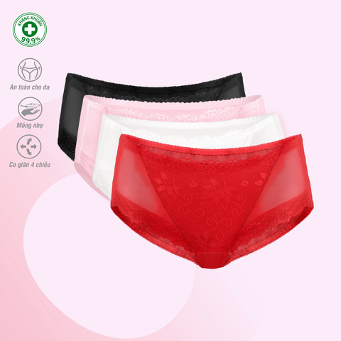 Quần lót nữ chất voal lưới 077p 7121