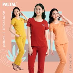 Đồ bộ mặc nhà nữ kiểu quần dài tay ngắn cotton 023p 3317