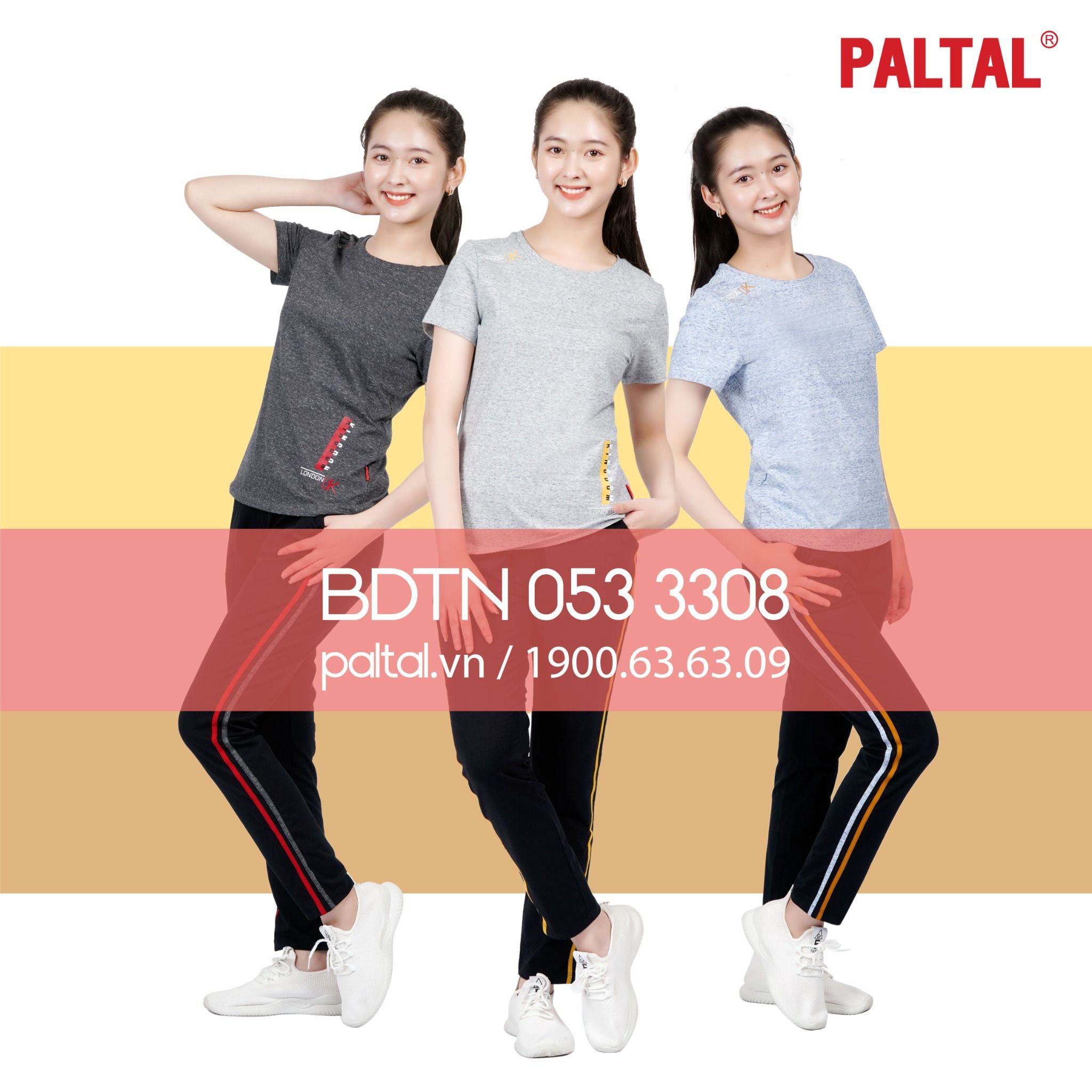 Set đồ bộ nữ kiểu quần dài tay ngắn chất cotton melan mát 053p 3308