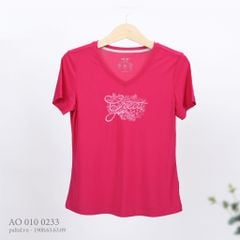 Áo thun nữ tay ngắn chất nhung lạnh 010p 0233