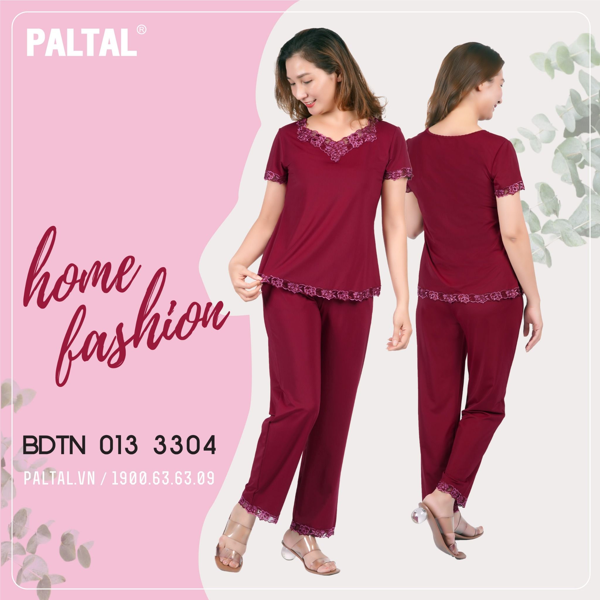 Set đồ bộ nữ kiểu siêu bền kiểu quần dài tay ngắn chất thun lạnh 013p 3304