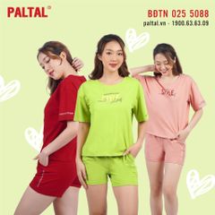 Đồ bộ ngủ nữ quần đùi tay ngắn cotton 025p 5088