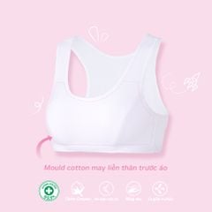Combo áo lá nữ sinh  quần lót nữ  kháng khuẩn cấp 2 chất cotton compact mỏng nhẹ 029p 8934 & 027p 8330