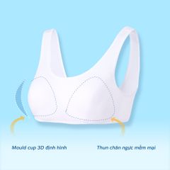Áo lá học sinh kháng khuẩn 99,9% - cotton compact mỏng nhẹ 209p 8883
