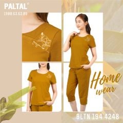 Set đồ bộ nữ kiểu quần lửng tay ngắn cotton cvc mát 194p 4248