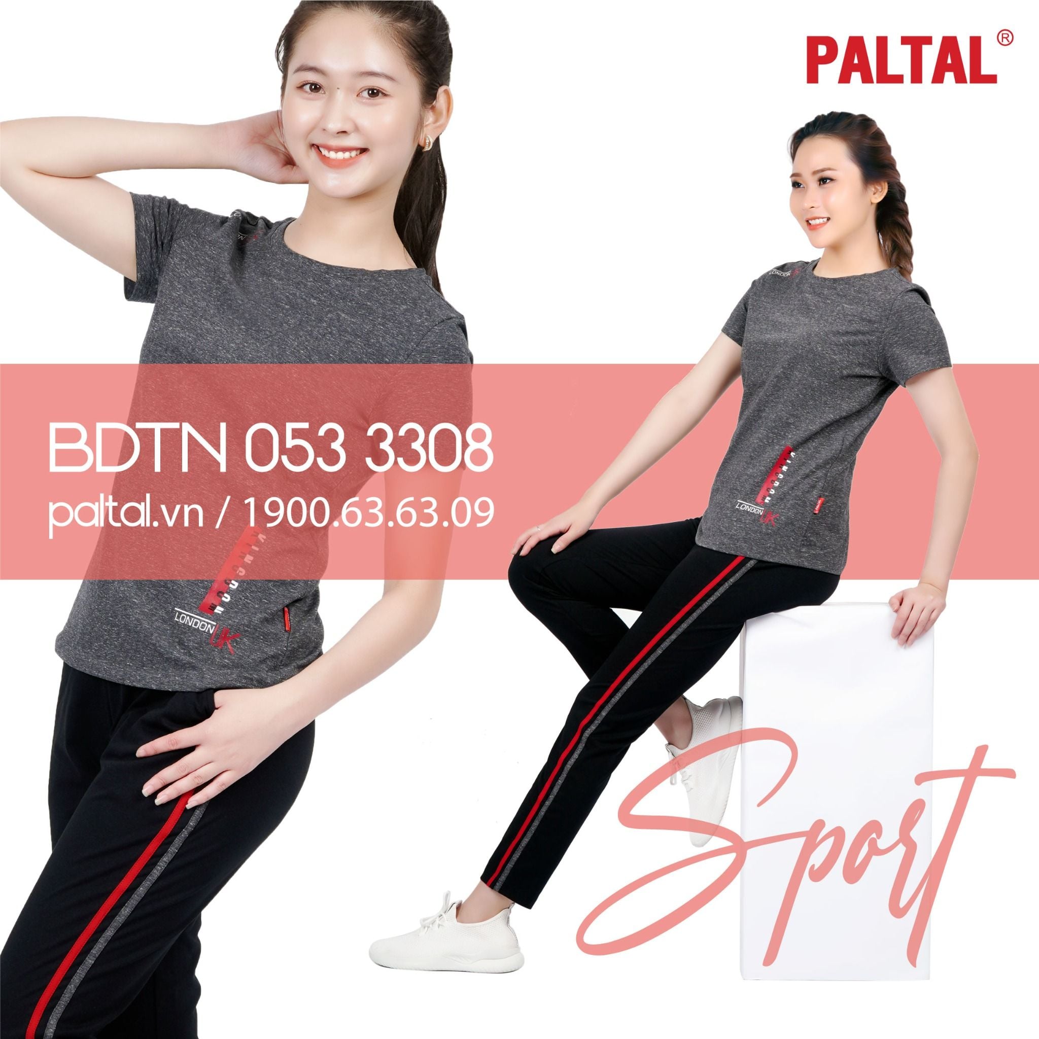 Set đồ bộ nữ kiểu quần dài tay ngắn chất cotton melan mát 053p 3308