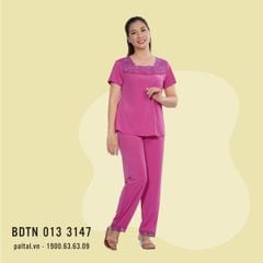 Set đồ bộ nữ kiểu quần dài tay ngắn chất thun lạnh siêu bền 013p 3147