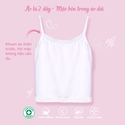 Áo lá học sinh - cotton compact mỏng nhẹ 029p 8881