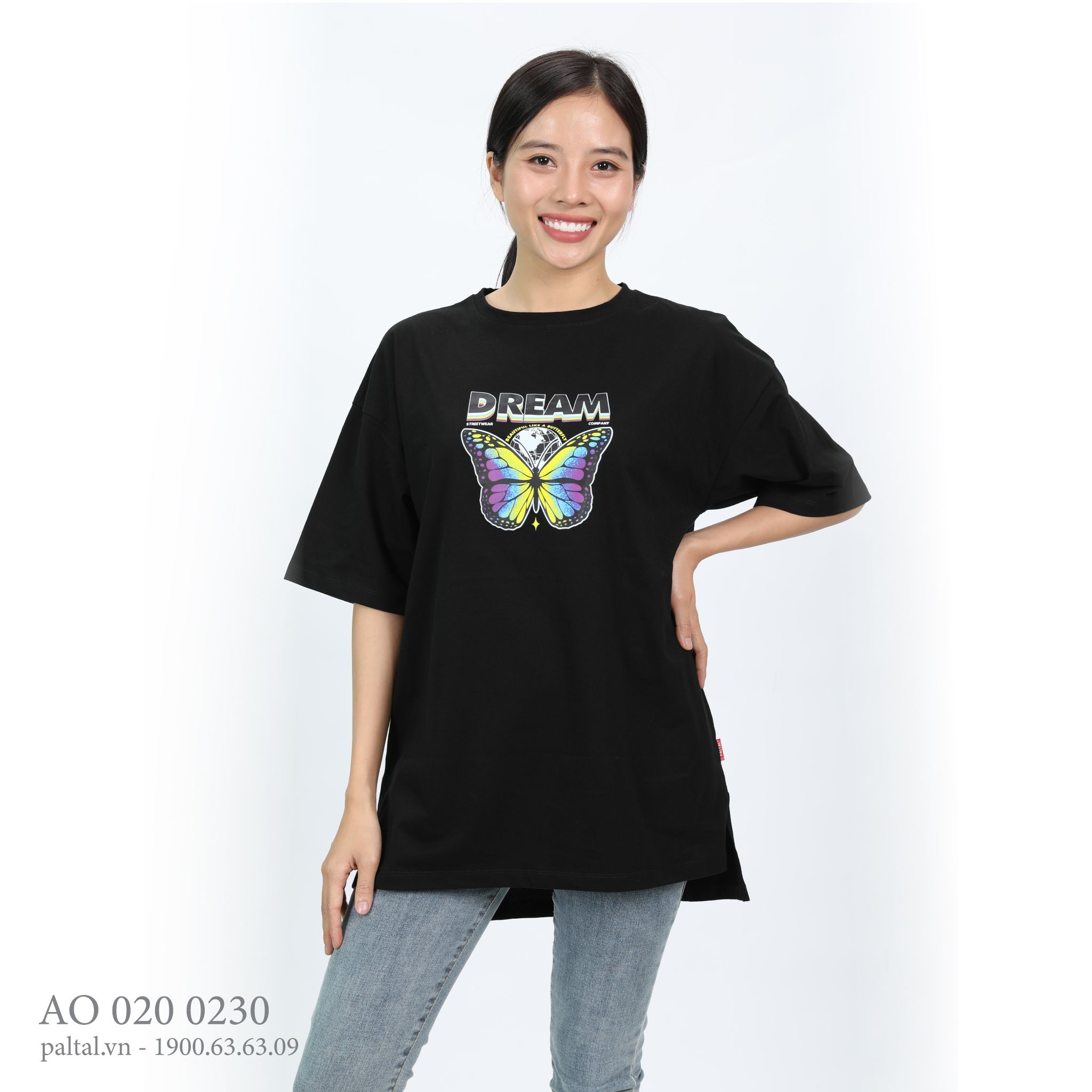 Áo thun nữ tay ngắn chất cotton siêu mát form rộng 020p 0230