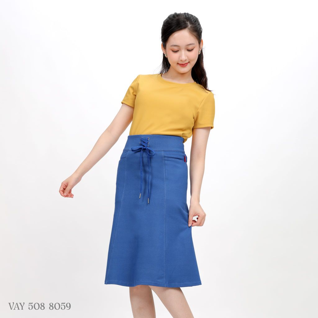 Chân váy dài chất jean thun 502p 8059