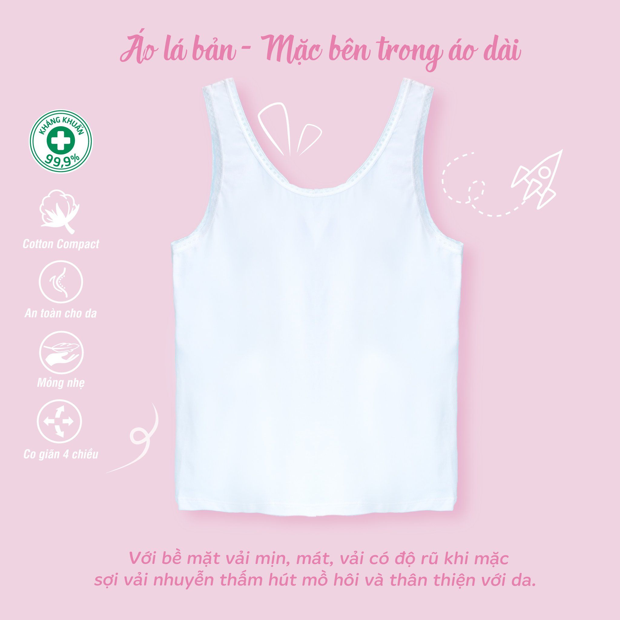 Áo lá học sinh cấp 3 cotton compact 029p 8937