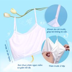 Áo lá học sinh - cotton compact mỏng nhẹ 209p 8886