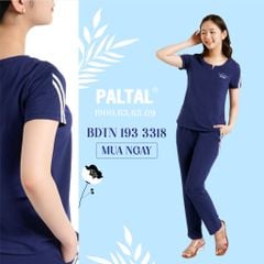 Set đồ bộ nữ kiểu quần dài tay ngắn cotton cvc mát 193p 3318